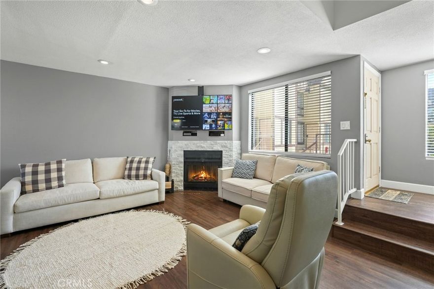 Stylish and serene 2BD/2BA end-unit townhome in the desirable gated Cambridge community. This beautifully maintained residence features a bright open layout, private 2-car garage plus driveway for 2 more cars, and seamless indoor-outdoor flow. Enjoy a full bath on the lower level and a spacious master suite upstairs with private bath. Community amenities include a sparkling pool, spa, and lush landscaping. HOA covers insurance, water & trash. Ideally located near Topanga Canyon Blvd, Westfield Topanga & The Village, parks, and schools. Exceptional value—this one won’t last!