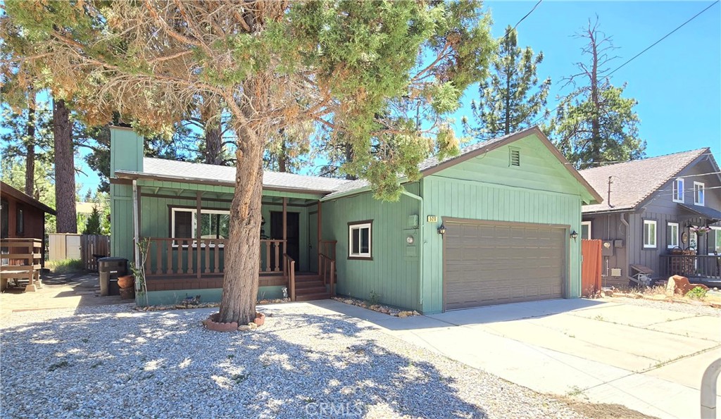 Welcome to Big Bear. This beautiful home features 3 spacious bedrooms, and 2 full baths. Walk up to the large front porch where you can set up a table and chairs and enjoy a cup of coffee with views to the mountain side. The Spacious living room has a stone fireplace and large bay window makes it light and bright. The open kitchen has oak cabinetry hardwood floors, and is spacious enough for a dining table. Appliances include a gas range, hood vent, and dishwasher. All bedrooms are spacious with newer carpeting, and bay windows. Master bedroom has a private bathroom, and door which leads to the back porch. There's a large wood deck in the backyard and is great for backyard BBQ's and entertaining. The backyard is large and boast large beautiful pine trees, has a fully fenced backyard. New Milgard windows through out. Forced air heating. 2 car attached garage with remote and direct access. This home does not back or side to any streets, and has a great location within the neighborhood (away from traffic).
Just a short drive to the lake, and the Village.
You'll meet friends and neighbors taking walks, and walking their pets.
Enjoy hiking, biking, skiing, and wonderful festivals and activities through out the year.