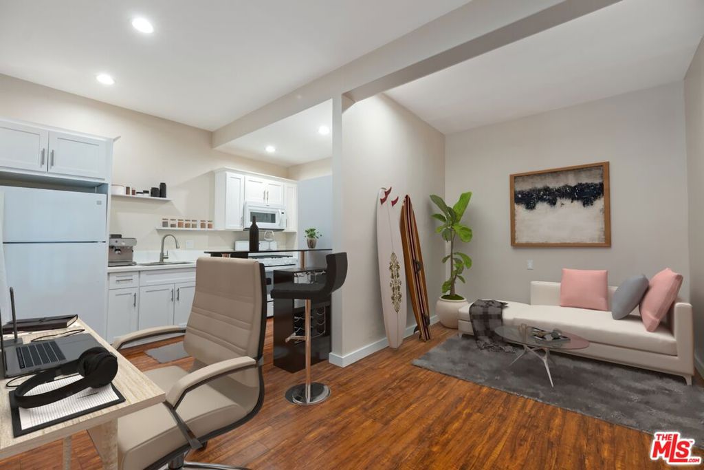 Enveloped by nature, this stylish, low-maintenance, turnkey ready, newly-designed studio/guest house provides ideal enjoyment for those who seek comfort and tranquility in the highly-coveted canyon environment. Ideal for UCLA students or ones looking for a pied-a-terre. Features a kitchen, new cabinetry, microwave, washer/dryer in unit, bathroom, bedroom/main room, thermostat-controlled Daikin Mini Split. Easy access to world-class amenities, within minutes to Ronald Reagan UCLA Medical Center, UCLA, Westfield Century City Mall, Sunset Blvd, Beverly Glen Cir, beach, Beverly Hills shops/restaurants, museums. Located in Warner School District. Parking for one car is included. Utilities, internet cable access are included. Renters insurance is excluded. No Pets.