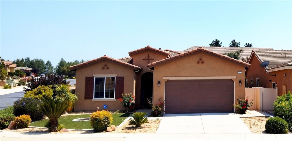 Enjoy resort-style living in this beautifully appointed home located in the prestigious, gated and guarded Four Seasons a 55+ community in Beaumont. This energy-efficient residence comes with 18 solar panels and a $477.63 credit bonus from SoCal Edison and ongoing savings. Inside, you'll find 2 spacious bedrooms, 2 bathrooms, and a versatile bonus room perfect for an office or guest space. Elegant plantation shutters, wood and tile flooring, and a gourmet kitchen featuring granite countertops, stainless steel appliances, and a generous pantry add to the home's charm. Enjoy access to world-class amenities including three clubhouses, indoor/outdoor pools, fitness centers, a theater, bistro, pickleball and tennis courts, hiking trails, a dog park, and vibrant social clubs. Conveniently located near Morongo Casino, Cabazon Outlets, Palm Springs, and top-tier shopping, dining, and golf destinations.