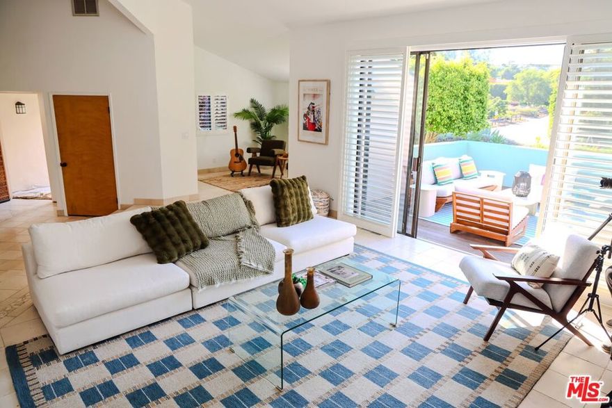 Enchanting, Contemporary Masterpiece in Montecito, CA:  Quartz Crystal embedded counter tops. Rare fossil tile in courtyard. Sparkling, solar- heated swimming pool. Gas/Wood fireplace for romantic, autumn nights. On the market for the first time, this five-bedroom, four-bath modern retreat by acclaimed architect Bob Easton blends elegance, versatility, and nature in the award winning Cold Spring School District. Set on nearly an acre, the property features two private guest studios, mountain views and patios all around the  nearly 1 acre lot all just minutes from Butterfly Beach, Coast Village Road, and downtown Santa Barbara in a much loved and peaceful neighborhood.Inside, natural finishes  Italian marble, limestone, travertine, and bamboo  create a warm, contemporary palette. The great room with fireplace flows to a formal dining area with wet bar, library/office, and multiple patios. Every bedroom opens directly to the outdoors, fostering a seamless indoor-outdoor lifestyle.The spacious primary suite offers two walk-in closets and a serene garden-view bath. Three additional bedrooms form a family-friendly cluster, while two detached studios provide ideal space for guests, extended family, or home offices. One studio is a two-story unit with kitchen, bath, and sitting area; the other includes a remodeled bath with river-rock flooring and sweeping treetop views.Unique to this property: the longtime owner, a local artisan, integrated exceptional built-in storage throughout  including 34 kitchen drawers and 24 in the master bath. Touring the home feels like stepping into a private gallery, with much of the contemporary art available for purchase.Outdoors, the lush grounds invite endless possibilities  from gardens and orchards to a second dwelling. A circular stone driveway, two-car garage, and additional parking for up to 14 vehicles (including RV/boat) enhance practicality. Recent upgrades include new paint, furnace, water heater (with warranty), and updated lighting/outlets.A rare offering that balances artistry and functionality, 520 Barker Pass Road is more than a home  it's a versatile canvas for inspired Montecito living.