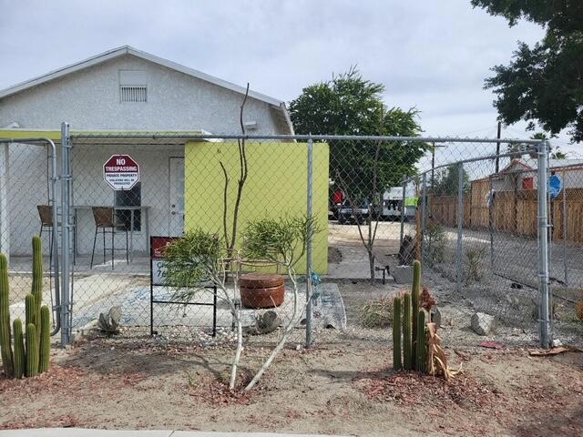INVESTORS AND BUSINESS OWNERS YOUR NEXT LOCATION IS HERE TO CREATE YOUR DREAMS! The property is sold in As Is condition and the bathroom area is detached and has plumbing hook ups. Seller will make no repairs. Seller nor brokerage are liable for any damages. Needs TLC and upgrading. USE: Retail Stories (Personal Service). Property is on a water well. The adjacent property with 3 bedrooms 1 bath is being sold as well address: 47642 Van Buren Street Indio MLS#2190998844PS