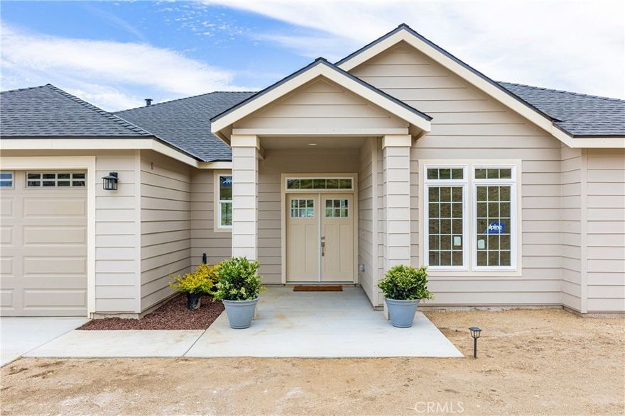 29300 Horsethief is a rare find in Stallion Springs—set on nearly 5 acres with sweeping views, extra space, and a brand-new home designed for modern living. Few properties in the area offer this much land and this much lifestyle in one package. The 1,815 sq ft layout blends style and functionality with vaulted ceilings, expansive windows, and upgraded finishes throughout. A chef’s kitchen with a large island anchors the open-concept design, while 3 bedrooms, 2 bathrooms, and a laundry room with sink provide everyday comfort. The oversized 3-car garage or 2-car with a dedicated shop space offers flexibility for storage, hobbies, or workspace. The home also comes equipped with paid solar, a fire sprinkler system, and exceptional energy efficiency, giving you peace of mind and long-term savings. Outdoors, you’ll have room for horses, a barn, or simply the freedom to spread out and enjoy the views. Elk often wander through, adding to the natural charm of the setting. Plus, the home is located less than a mile from the Stallion Springs lake—offering stunning scenery and a perfect spot for fishing or relaxing by the water. The community itself provides restaurants, a pool, parks, hiking trails, and the popular Woodward Skate Park—all just minutes away. There’s even a local winery nearby. With its unmatched lot size, elevated views, proximity to the lake, and a brand-new, energy-smart home ready to enjoy, 29300 Horsethief delivers the kind of value that doesn’t come around often.