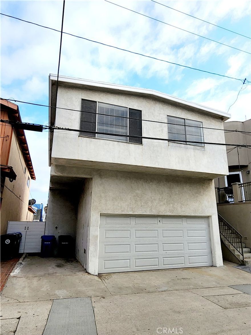 Charming home situated in the heart of Manhattan Beach and offers the perfect beach lifestyle. Featuring two-story structure with three bedroom and two bath with two car parking.  Steps to the beach and  downtown restaurants, shops, parks, and  Green Belt path. This quintessential sand section presents amazing potential for your perfect home. The property consists of a stucco building with 2 bedroom/1 bathroom/living room upstairs, and 1 bedroom/1 bathroom/family room downstairs with a wet bar, plus a garage. Take advantage of this prime location and experience beach living at its finest!
