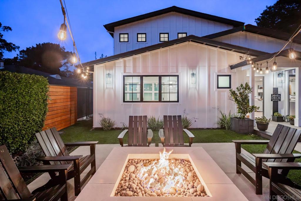 Live the quintessential coastal dream in this stunning modern farmhouse perfectly positioned on a private corner lot in the heart of Leucadia. Just steps from Encinitas’ best beaches, restaurants, and shops, this fully transformed home offers four bedrooms, three full bathrooms, and two powder rooms designed for comfort and style. Gated and beautifully landscaped, the expansive front and backyard create an ideal indoor-outdoor lifestyle with two inviting firepits, a covered dining area with ceiling heaters, an outdoor shower, and a detached office that’s perfect for working from home or relaxing. The flat, fenced lawn provides ample space for entertaining, play, or gardening. The main level features three bedrooms along with two full bathrooms and two powder rooms. The entire second floor is dedicated to a luxurious primary suite complete with a private family room, a spacious deck, a spa-inspired bathroom, and separate his-and-her walk-in closets. Every detail throughout the home, from the elegant floors to the artisan tilework and custom lighting, reflects thoughtful design and sophisticated coastal living.