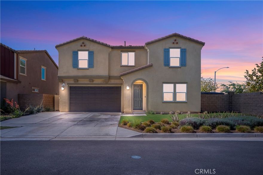 POOL | DOWNSTAIRS BEDROOM | PAID OFF SOLAR |  Discover modern luxury and comfort in this beautifully upgraded residence located in the desirable Madeira community of Riverside. Featuring over $130,000 in enhancements, this newer construction home blends sophisticated design with everyday functionality.



Upon entry, you’re greeted by a welcoming foyer that leads past a conveniently located downstairs bedroom and full bath, ideal for guests or multi-generational living. The open concept great room serves as the heart of the home, showcasing a custom entertainment area with built-in shelving and a contemporary fireplace that anchors the space. 



The adjoining kitchen features quartz countertops, a central island that provides additional prep space, stainless steel appliances, and abundant cabinet space, creating an ideal setting for both entertaining and family gatherings.  



Luxury vinyl plank flooring extends throughout the lower level, enhancing the modern feel and durability of the home. A large double sliding glass door opens directly to the resort-style backyard, seamlessly connecting indoor and outdoor living. The backyard is an entertainer’s dream, highlighted by a custom modern pool, a large sunken fire pit with built-in seating, synthetic turf, and low-maintenance landscaping in both the front and back yards. The extended driveway adds convenience and curb appeal.



Upstairs, the spacious primary suite offers a relaxing retreat with a spa-inspired bathroom featuring dual vanities, a soaking tub, a separate shower, and a generous walk-in closet. Additional bedrooms and a versatile loft provide ample space for family, guests, or a home office.



Located within the highly sought-after Riverside Unified School District and service by top rated schools, this home offers a premium lifestyle in one of Riverside’s most desirable neighborhoods. With every detail thoughtfully curated, 9605 Bonsai Lane captures the perfect balance of elegance, comfort, and modern California living.