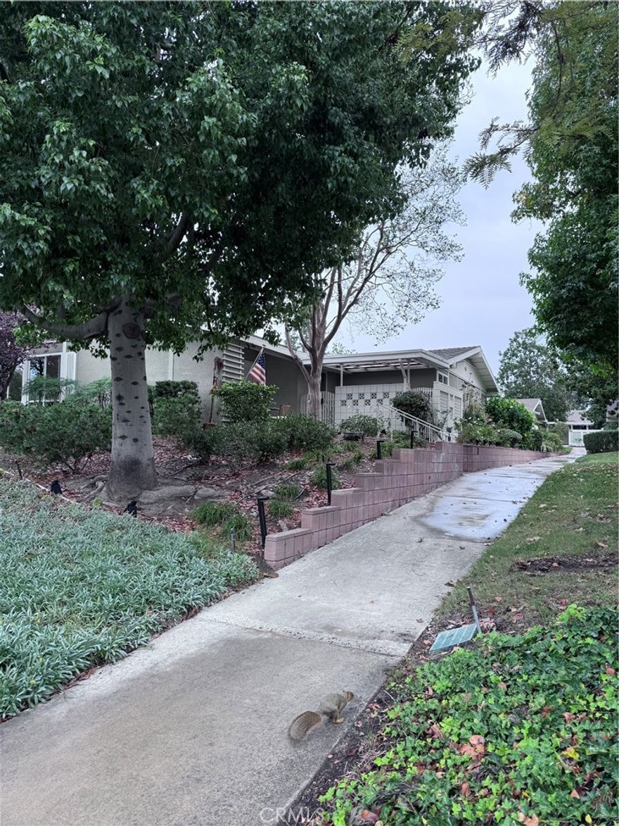 Located in a Premier 55+ Senior Retirement Community known as "Laguna Woods Village".  Normally a 2 bedroom, 1 bathroom floor plan, but ONLY one bedroom available, as owner is keeping personal items in guest bedroom.  This lovely end-unit has one bathroom that has been nicely updated with a  walk-in shower and nice double vanity, making room for a  stacked washer/dryer unit.  The kitchen has also been updated to include high end stainless steel appliances, a lovely light and airy living room, dining room and adjacent outside covered atrium patio area.  The master bedroom has lots of closet space and offers a nice comfortable king size bed.  There is a covered front patio.  Overall the unit offers nice comfortable furnishings.  In addition to all the great features this unit has, you can also enjoy all of the amenities found in the Community.  They offer a 27-hole championship golf course, 9 hole executive par three course, tennis, pickleball, paddle tennis, lawn bowling, two fitness centers, and over 250 Clubs and Organizations.  Come and enjoy this beautiful retirement community.