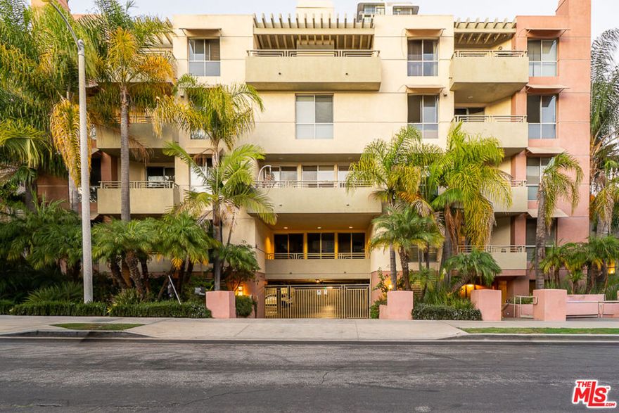 With a remarkable, open layout and a quiet, courtyard-facing setting, this 2-bedroom, 2.5-bath West LA condo offers an uncommon sense of space and calm between the city and the sea. The large living and dining areas connect seamlessly to a well-appointed kitchen with granite counters, stainless steel appliances, and a breakfast bar designed for everyday use or casual entertaining. Fresh paint, full-size interior laundry, and extensive storage throughout add comfort and function. The regally sized living room opens to a private balcony overlooking the landscaped courtyard, creating a sense of privacy and retreat. The primary suite occupies its own corner of the home, a spacious haven with a dual-vanity bath, separate soaking tub, and step-in shower, generous closet space, and a second balcony with a large exterior storage room. This secure-access, controlled-entry community includes a fitness center, guest parking, two dedicated parking spaces (#15 and #16), and earthquake insurance. Ideally located near Santa Monica College, Stoner Park, and a range of neighborhood favorites, including Trader Joe's, Whole Foods, Milo & Olive, and the cafes and restaurants along Wilshire and Santa Monica Boulevards. A rare blend of volume, light, and quiet in one of West LA's most convenient and desirable settings.