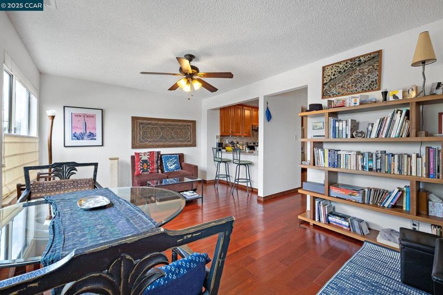 Price Reduction! Perched in the heart of Pinole, this beautifully maintained corner Townhome blends comfort, elegance, and panoramic bay views into one exceptional home. From the moment you step inside, you’ll be greeted by sun-filled spaces, vaulted ceilings, and high-end cherry wood floors that exude a sense of warmth that makes this home truly special. The formal living room, highlighted by a wood-burning fireplace and soaring ceilings, opens seamlessly to a west-facing balcony that captures sweeping views of San Pablo Bay—the perfect spot to unwind as the sun sets. The formal dining room and versatile family room offer an ideal flow for both entertaining and relaxed everyday living. Updated kitchen is a showpiece, featuring mahogany cabinets, luxurious countertops with upscale backsplash to match. Upstairs, the primary suite offers breathtaking bay views and a light-filled retreat, complemented by two spacious secondary bedrooms with ample closet space and fresh carpet throughout. With 3 bedrooms and 2.5 bathrooms, this home provides the space and comfort every modern lifestyle deserves. As a desirable corner unit, it offers additional windows, abundant natural light, and plenty of guest parking nearby.