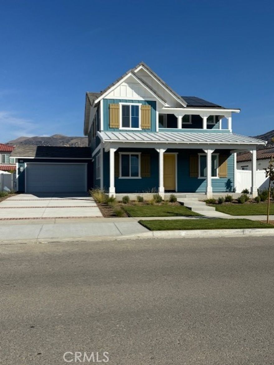 Wonderful opportunity to own a brand-new home in Fillmore. Nice large lot and the community is surrounded by gorgeous mountains. This home is nearly complete with the exception of flooring which will be selected by the buyer. The price includes many upgrades and options. Beautifully upgraded kitchen countertops and appliances. There is no HOA at the community, however, there are Mello Roos tax. Please contact for further details on amounts. All details provided are deemed reliable, but buyers and their agents should independently verify them. This includes but isn't limited to the accuracy of the square footage, lot size and other amenities. Estimated move in is 60 days from signing purchase agreement with onsite sales representative $25,000 BUILDER FLEX CREDIT On selected homes! 60 day move in! Come by and tour our beautiful Model Homes. Heritage Groves is the hottest new single family home community in Fillmore. Limited time and subject to change at any time