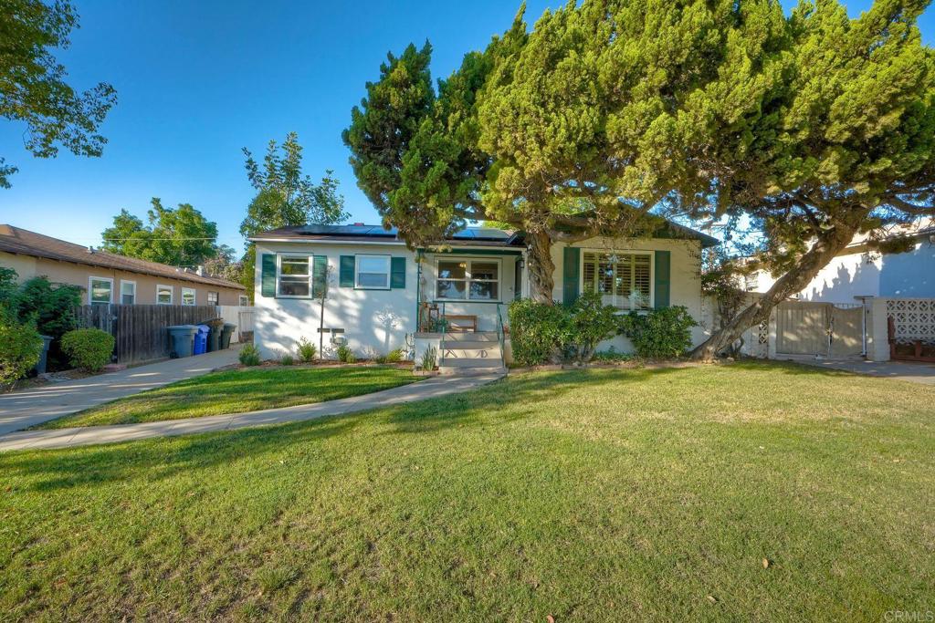 Welcome to this charming home nestled in one of La Mesa’s most desirable and walkable neighborhoods. Pride of ownership shines throughout, from the beautifully maintained original hardwood floors to the thoughtful added pantry and extra storage spaces that make everyday living a breeze. Enjoy a spacious backyard with a detached two-car garage, plus a garden shed that’s perfect for tools, hobbies, or even a cozy backyard hideaway. The large yard offers endless possibilities for outdoor entertaining, gardening, or simply relaxing in your private retreat. This home blends character, comfort, and convenience — a true must-see in La Mesa!