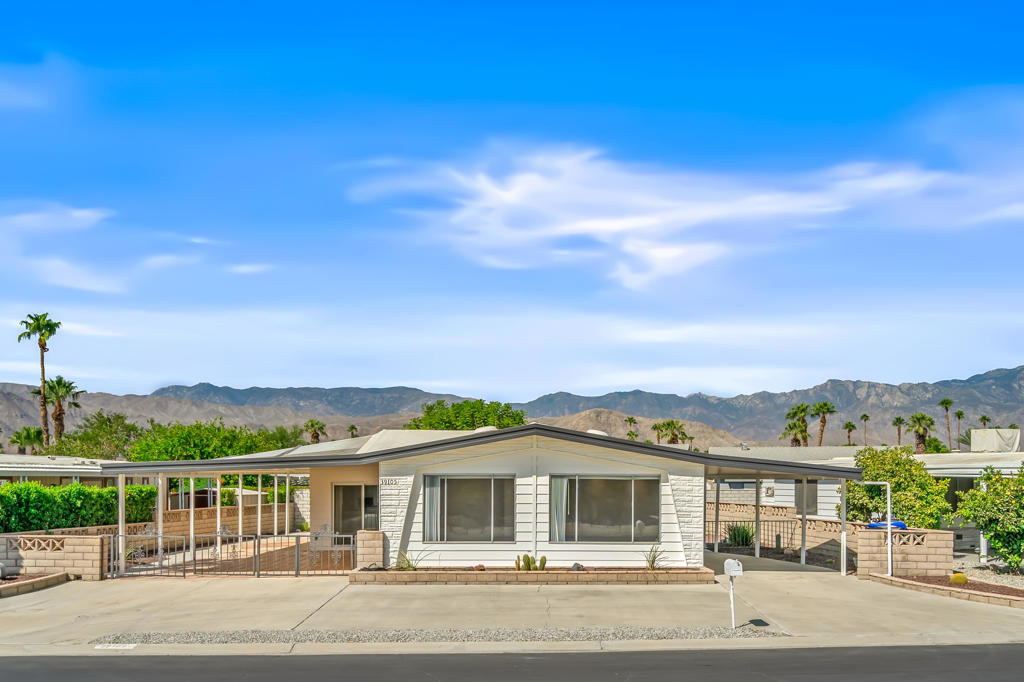 Steal this house, the owner wants it sold now. Should be priced in the mid $300k range but discounted for a quick sale.Located on a quiet street with a large gated and covered patio. Desert landscaping for easy maintenance. Remodeled with Laminate Flooring and Carpet and freshly painted inside with two-tone colors. The kitchen has Stainless Steel Appliances, brand new refrigerator, dishwasher and garbage disposal. A large wet bar and also a desk area are located in the family room. The Primary Bathroom features a Step-in Shower, Soaking tub, new Toilet, dual sink and accessories and linen closet. The guest bath features a Step-in Shower, new Toilet and accessories. The primary bedroom has a large closet and an additional linen closet. New Kwikset smart-key Brushed Nickel door hardware. There is a good sized separate laundry room with cabinets and a closet. This home has two patio areas for shade and sun. A large storage shed is located on the backside of the house for security and privacy. Great Central Palm Desert Greens location, close to the clubhouse, pools and activities