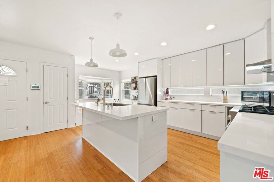 Welcome to this light-filled haven in the heart of Sunset Park, Santa Monica. This beautiful single-family home features 4 bedrooms (2 upstairs and 2 downstairs) and 4 pristine baths, plus a warm family room and a versatile bonus area perfect for a home office or playroom. Sunlight pours through expansive windows onto an open-concept layout, seamlessly flowing to a private courtyard made for morning coffee or evening gatherings plus nice yard space. Just blocks from parks, charming boutiques, trendy cafes and top-rated schools, this turnkey residence offers the ultimate blend of comfort, style and coastal convenience. This home is also located and zoned for top rated Grant Elementary school.