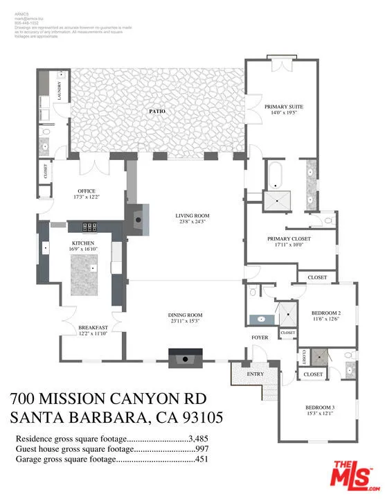 Santa Barbara, California 93105, United States, 4 Bedrooms Bedrooms, ,5 BathroomsBathrooms,Residential,Pending,22149