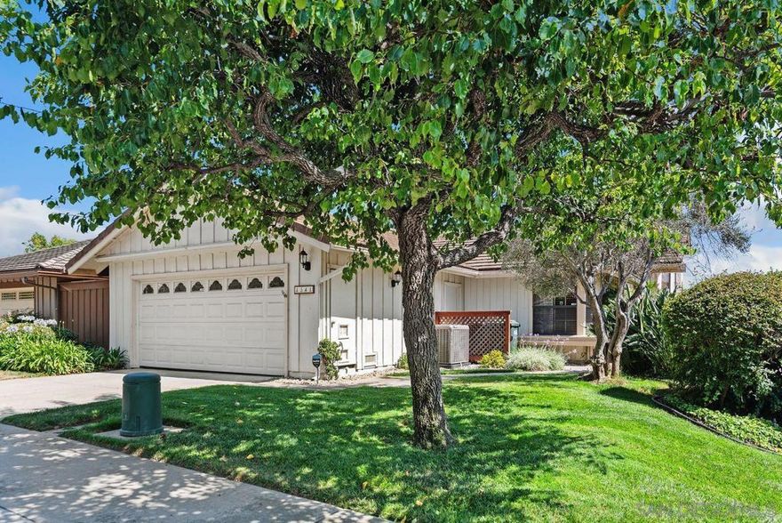 Stunning estate in the coveted Country View Estates in Escondido. Wonderful mountain views from your 2,380 sf home brings you this well maintained and tastefully upgraded twinhome with custom paint and Appalachian Oak Floors. Upstairs has vaulted ceilings with an additional large loft adjacent to your primary bedroom overlooking the peaceful panoramic views! Entry level has two large secondary bedrooms sharing a spacious full bathroom plus a beautiful outdoor courtyard. Downstairs features your formal dining room flowing to your upgraded Chef's kitchen with gas cooking and a breakfast/nook area. Entertainment awaits in your great room open with a vintage wetbar all open to your private, quiet, and low maintenance yard. Location is impeccable being nearby Costco, Walmart, Vons, Stater Bros Markets, restaurants, shopping, highway 15, highway 78, and much more!
