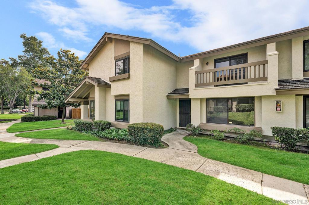 Move-in ready 4BR, 2.5BA townhome with 2,110 sq. ft. of bright, open living! Fresh paint, new recessed lighting in the kitchen, and laminate flooring. Kitchen and family room open to a sunny private patio—perfect for relaxing! The primary suite features its own balcony and tons of natural light. Enjoy in-unit laundry, a 2-car garage, and resort-style amenities including a pool, spa, and tennis courts. Prime central location close to shopping, dining, parks, and easy freeway access—just minutes from everything San Diego offers!