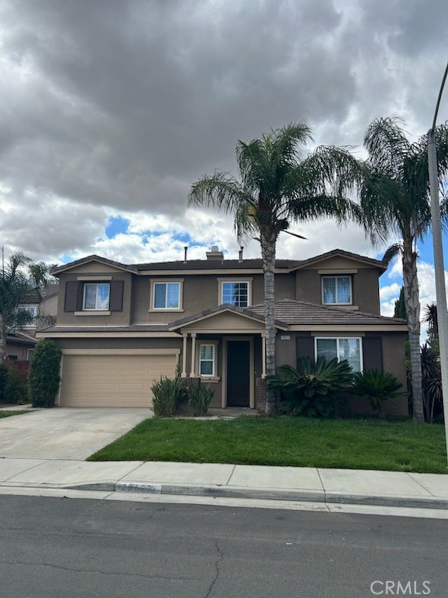 This 2005-built home boasts 5 bedrooms and 3 baths across 2,828 sq ft of thoughtfully designed living space. Primary suite has spacious walk-in-closet and you will also find a large loft upstairs. You will enjoy a bright, open floor plan, an inviting kitchen with granite counter tops perfect for entertaining, and a serene backyard featuring a sparkling pool and relaxing spa—both fully maintained—ideal for quiet evenings or lively weekend gatherings.

Nestled in a peaceful cul-de-sac within a quiet neighborhood, this home offers the perfect blend of comfort, privacy, and convenience. Located just minutes from Menifee Plaza’s shopping and dining, and with easy freeway access, it’s ideal for both commuters and families alike.