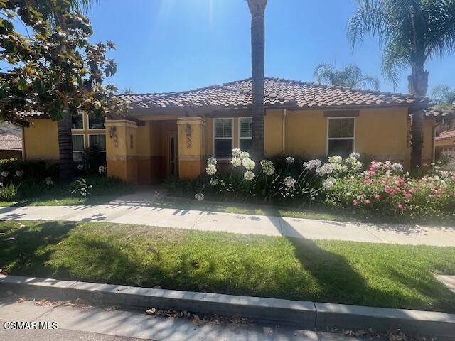 Wonderful opportunity for a senior to purchase a single story home in the quiet Paseo de las Flores community at a significantly below market value. This home is designed to accommodate seniors, with no steps into the home either from the front door entrance or from the attached two car garage. Private low maintenance backyard with stamped concrete, raised planters, and a lattice patio cover. Only a single wall attachment to the unit next door. This home is perfect for seniors who want to downsize from a larger home. The 36-unit complex contains a large sparkling pool, an adjoining spa, two community meeting rooms (one has a full kitchen), and plenty of onsite guest parking plus additional street parking on Stearns St. A neighborhood shopping center, including a supermarket and restaurants, is located nearby. The City of Simi Valley will provide the buyer with a $50,000 zero interest loan (the loan is required by the City). This home is deed restricted for sale only to low-income seniors until the first sale after 2058.