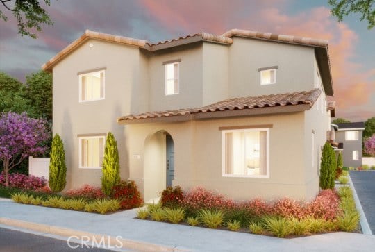 River Terrace is a new construction master development near the Wine Ghetto in Lompoc CA! This gated community will feature a community park, dog park, community garden, and walking path with stationary work-out stations. The Vintage plan two is a home that features a fourth bedroom and full bath on the first floor. Additional features include a kitchen pantry, full kitchen backsplash, open floorplan, and ample natural lighting provided by large scenic windows. Adjacent to the family room is the home's private enclosed outdoor space. Throughout the home are shaker style cabinets with a deep cool tone brown finish. Kitchen cabinets are complimented with white quartz countertops, and all bathroom cabinets are paired with matte white marble countertops. The primary bedroom will feature a large, picturesque window, walk-in closet, and bathroom with a double vanity. Other features of the home include a linen storage, and laundry room.