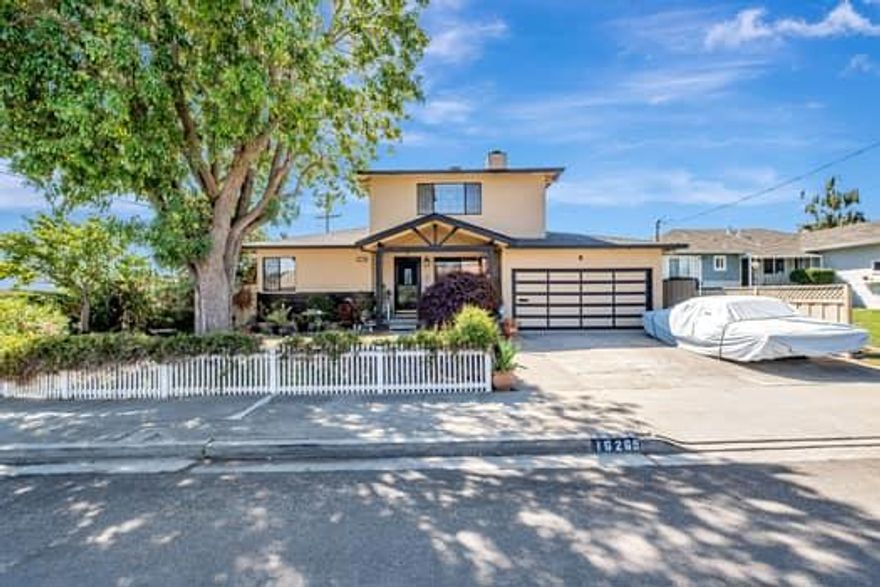 Spacious Family Living in a Desirable Castro Valley Neighborhood   Discover the perfect blend of space and comfort in this beautiful 2074 sqft 5 bed, 2 bath  two-story home. The flexible floor plan includes a light-filled living room with vaulted ceilings and a separate, cozy family room with a fireplace, creating ideal spaces for both entertaining and quiet relaxation.  eat-in kitchen features sleek tiled  countertops and stainless steel appliances. Newly installed floors throughout. 3 bed, 1 bath down, Upstairs, the expansive primary suite offers a private retreat with  a beautifully updated bath plus balcony with bay views. Step outside to a private, landscaped backyard with a Trellis , perfect for enjoying tranquil evenings. Located moments from award-winning schools, local parks, and Castro Valley's convenient amenities, this home provides an exceptional quality of life.