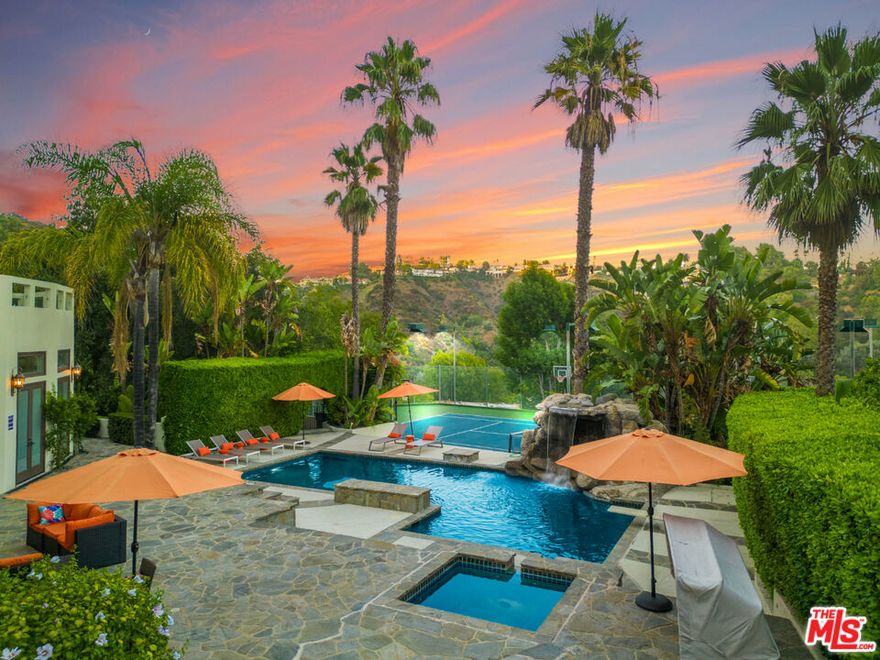 This property is available for short-term and long-term rentals, each with its respective pricing options. It is fully furnished, decorated, and equipped with hotel-like essentials and amenities. With our concierge team available to assist 24/7, this home rental offers a five-star hospitality experience, whether you are staying for a few days, a month, or a year. Experience the epitome of opulence at our Anzio Estate, a stunning 8-bedroom, 10-bathroom retreat nestled on a 2.59-acre estate in the heart of lower Bel Air. Ascend the private dual-gated drive and immerse yourself in luxury with panoramic canyon views. This 10,370 square foot masterpiece invites families, friends, or business colleagues for an extraordinary stay. From a professionally lit tennis court to a billiards room, our amenities rival the world's finest destinations. Indulge in a state-of-the-art theater, bar, wine cellar, and a personal gym with a sauna for ultimate well-being. The outdoor barbecue area offers al fresco dining against a scenic backdrop, while the master retreat provides a tranquil sanctuary. Anzio Estate is a celebration of life's grandeur, promising an unparalleled fusion of elegance and entertainment, making it the perfect home away from home for discerning travelers worldwide.