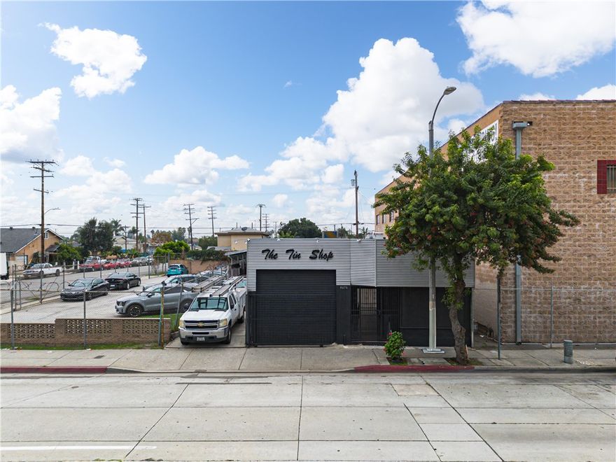 Discover a rare mixed-use opportunity in the heart of Los Angeles featuring a front 3,320 sq ft.commercial warehouse, currently operated as a sheet metal business, along with a 2-bedroom, 1-bath 1368 sq ft residential home in the back. The warehouse offers excellent street visibility and includes two bathrooms, a large private office, and flexible workspace ideal for industrial, commercial, or creative operations. The property also offers the unique option to purchase the existing sheet metal business, making this an excellent opportunity for an owner-operator or investor seeking a fully functional, income-producing setup. Behind the commercial building sits a separate 2-bedroom, 1-bath residence, perfect for owner occupancy, additional rental income, or a live/work arrangement. This layout provides the ability to operate or lease the business in the front while maintaining residential privacy in the rear. Centrally located near major streets, freeways, and amenities, this property delivers versatility, strong income potential, and long-term value.