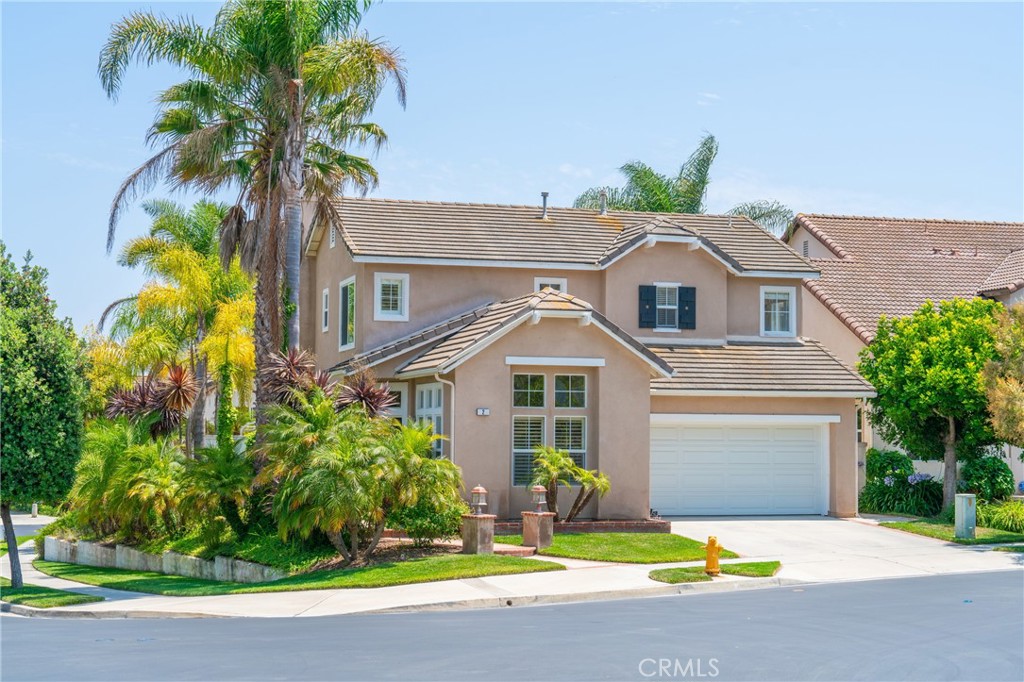Rare large flat corner lot with a great backyard in a quiet Talega cul-de-sac! This beautiful 4-bedroom, 2.5-bath home is nestled in the excellent Solana community of Talega. The sunny south east-facing exposure brings natural light into the home throughout the day. Inside, the open layout feels warm and welcoming with vaulted ceilings, bamboo flooring, crown molding, and big windows throughout. The remodeled kitchen opens to a cozy family room and dining area, with sliding doors leading out to a lush backyard—perfect for BBQs or just relaxing. Downstairs also features a separate living room, formal dining space, laundry room, and a guest half-bath. Upstairs, bedrooms enjoy peaceful hill views. The spacious primary suite has its own bath with dual sinks, walk-in closet, a soaking tub, and separate shower. A newly updated full bathroom serves the other bedrooms. Step outside into your own private backyard oasis, complete with mature trees, lush landscaping, and a serene atmosphere. Whether it's a quiet morning coffee in the sunlight or a tranquil afternoon with a cup of tea, this space offers the perfect setting to slow down and savor everyday moments. It’s peaceful, green, and feels like a personal retreat—ideal for relaxing, entertaining. This home is in a low Mello-Roos area and is just a short walk to Talega Park, with a playground, ball field, picnic areas, and basketball court.As part of the Talega community, you’ll also enjoy access to great amenities like pools, parks, an athletic club, sports courts, miles trails, a clubhouse, and special neighborhood events. Located in the highly regarded Capistrano Unified School District, known for its top-rated schools. There are also several great private school options nearby. Conveniently located just down the road, Talega Village Center offers a range of shops, cafes, and everyday essentials. Downtown San Clemente’s popular dining, shopping, and beaches are only a short drive away, along with easy access to the freeway, making commuting and weekend getaways a breeze. Don’t miss this rare opportunity to own a beautiful home in one of San Clemente’s most beloved family communities!