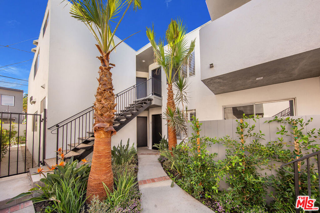 Updated unit for Lease in prime and hip WEHO! Modern designer finishes include French Oak laminate flooring throughout, kitchen with stainless steel appliances, quartz counters, tile backsplashes, and new custom cabinetry. This top floor 1 bedroom unit features a spacious a living and dining area with a balcony. The bedroom is spacious with ample closet space while the bath features an oversized shower and matte black fixtures. This unit also has laundry, nest thermostat, and great storage. Located a block from Melrose, which offers world class shopping, dining, and other facets of entertainment.