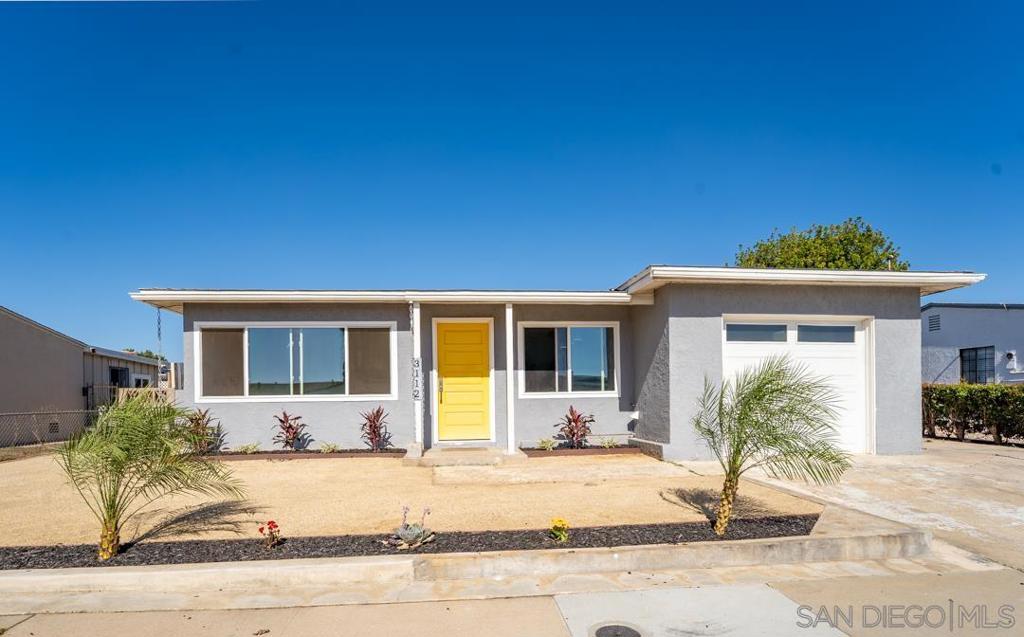 Welcome to the sought- after neighborhood of Northwest Clairemont. This move in ready home features 3 bedrooms 1 bath, 900Sft. Kitchen features a modern clean style, includes granite countertops, new quarts sink, tile flooring. Plenty of kitchen storage with a bonus pantry. Upgrades include new sustainable landscaping in the front yard, new restroom vanity, new carpet in two bedrooms, fresh new paint inside. Some Key features, forced air conditioning/heater which is great for those summer months and winter days. Beautiful crown molding. What sets this home apart is the additional bonus room 12x12.(not included in sqft) offers a versatile space with plenty of natural light. The spacious backyard offers a fence yard and is ready for you to design your backyard retreat. Conveniently located near freeways 52, 5, 805. Just minutes from UTC, La Jolla, Torrey Pines, Mission Beach, Downtown, shops. schools. This is a 1031 exchange at not cost to buyer.