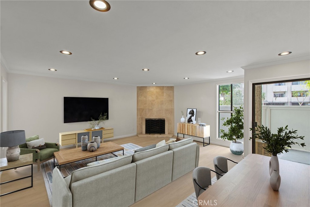 Move-in ready and fully renovated, this 2BD/2BA condominium blends comfort and convenience. An extra-large primary suite offers abundant closet space and room to breathe. Enjoy two private patios—perfect for morning coffee or al-fresco dining—and a classic stone fireplace anchoring the open-concept living/dining area. The modern kitchen features glass-front cabinetry, sleek appliances, and excellent storage. Steps from local shops, cafés, and everyday conveniences, with quick access to multiple major freeways for an easy commute. A rare turnkey opportunity amid low inventory—an excellent option for first-time buyers, those looking to downsize into a ready-to-enjoy home, or investors seeking a low-maintenance property. (All info deemed reliable but not guaranteed; buyer to verify.)
Note: Staged photos are virtual only to show the beauty of the property with the right furnishings. Property will delivered empty as depicted in the other photos.