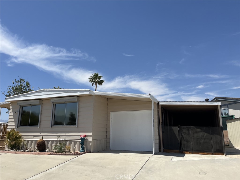 The location of this property is ideal for those looking for a peaceful retreat in the desert. The quiet neighborhood offers a serene environment, perfect for relaxation and unwinding after a long day. With easy access to nearby amenities and attractions, residents will enjoy the convenience of city living while still being able to enjoy the tranquility of the desert.Overall, 69510 Morningside Drive is a lovely home with great potential for its new owners. Whether you are looking for a permanent residence or a vacation home, this property offers the perfect combination of comfort, convenience, and charm. Don't miss out on the opportunity to make this house your home in Desert Hot Springs, CA.Amenities include 3 mineral spring hot tubs ! Heated mineral spring pool !9 hole golfing included! Shuffle board ,Clubhouse with a banguet hall !Library, pool table ! Steam room and more! Special clubs for active seniors !This is a 55 years or older park With spectacular Mountain View's !The park is well maintained everyone takes pride in their homes !Low Hoas $147 a month! Here's the kicker ! You own the land No rent fees ! That go up every year !You do pay a low property tax and sewer tax but beats renting!The house is not on a permanent foundation so cash is only accepted!800 square feet but you would never know it's so roomy !New paint inside and outside professionally done !New backsplash in kitchen Laminate hardwood floors recently completed !Hard tile in kitchen and baths recently Completed two swamp coolers that keep the house and garage all nice and cool all year round !The roof has new paint !Washer and dryer in recently renovated one small car garage !Recently built car port professionally done with permits 10 x 12 shed included !Brand new redwood fence professionally done for privacy and dogs !Yard landscaped with D&G gravel easy Maintenance !Forced heating and Ac !Ac blows warm so will need repairOr a mini split installed ! Garage wash basin !Corner lot so privacy is amazing Plenty of parking for guest !House is turnkey includes all furnishings All appliances will stay !What a deal !