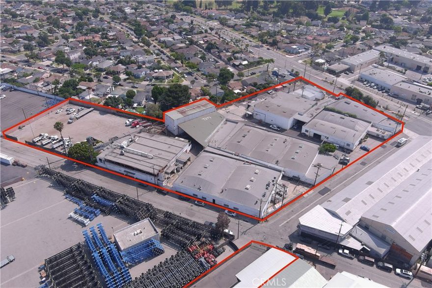 The property consists of 6 contiguous parcels for a total area of just under 5 acres.  The property has several structures that have been used for the electromagnetic plating of parts used primarily for the aviation and space industries.  Parcel map is included in the photographs that accompanies this listing information. Some of the buildings have specialized electrical service with heating and air conditioning required in the processed undertaken for their finished products.