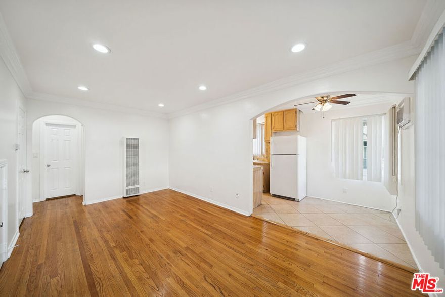 Tenant Pays: Gas, Electric, Trash. Utilities Included: water, landscaping. Parking: Included !!!  Laundry on site !!!  Pets allowed. Available immediately!  Welcome to this charming 1-bedroom, 1-bathroom apartment situated in the highly sought-after location of Prime West Hollywood/Melrose Place. This adorable residence offers not only convenience but also a touch of elegance, making it the perfect place to call home in the heart of LA.  Upon entering, you'll be immediately captivated by the apartment's inviting atmosphere and thoughtful design. The highlight of this unit is the abundance of natural lighting that floods the space, beautifully illuminating the real hardwood flooring. This feature adds warmth and a sense of spaciousness to the apartment, creating an inviting and comfortable environment.  Inside, the apartment boasts a fridge and stove, offering both style and functionality in the kitchen. Ample storage space is found throughout the unit, ensuring that your belongings are neatly organized and easily accessible.Additionally, one assigned guaranteed parking spot is included with the unit, providing added convenience and peace of mind for residents. Whether you're looking for a cozy retreat or a space to entertain friends and family, this cute and convenient apartment in the prime location of West Hollywood/Melrose Place offers the perfect blend of comfort and style. Don't miss the opportunity to experience the best of LA living in this delightful residence!