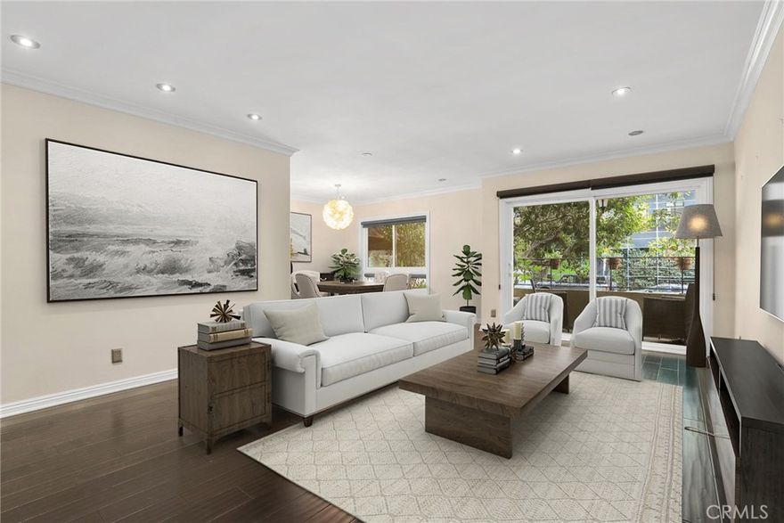 Welcome to your West Hollywood retreat at 1203 N Sweetzer Ave #118 within beautiful Villas Las Brisas, a stylish 1-bedroom, 1-bathroom condo offering comfort, convenience, and modern touches in one of LA’s most vibrant neighborhoods. The bright living area opens to a shaded front balcony facing lush greenery, perfect for morning coffee or evening relaxation. Inside, you’ll find engineered wood floors, a striking Murano chandelier, and a beautifully tiled bathroom with both a soaking tub and a separate shower stall. The kitchen features stainless steel appliances, a brand-new sink, plenty of prep space to inspire your cooking, and a built-in desk with plenty of storage for creative inspiration. The dual paned windows throughout and slider to the balcony are accented by custom shades perfect for privacy and insulation. The spacious bedroom has a luxurious walk in closet with built-in cabinetry, shelves and racks. 



This home comes with programmable central AC and heat, a dedicated parking space in the gated subterranean lot which is conveniently located near the elevator, and access to great community amenities including a gym, sparkling pool, BBQ area, and a welcoming lobby. Monthly HOA dues include premium cable (HBO Max, Showtime), high speed internet, water and earthquake insurance. 



Nestled in the heart of West Hollywood, you’re just moments from Sunset Boulevard, Santa Monica Boulevard, and Melrose Avenue, giving you easy access to world-class dining, nightlife, and shopping. Enjoy brunch at Zinqué or Dialog Café, shop the boutiques along Melrose, or catch a show at the legendary Troubadour—all within minutes of your door.



Experience the best of city living in a private, stylish setting - welcome to your new home!