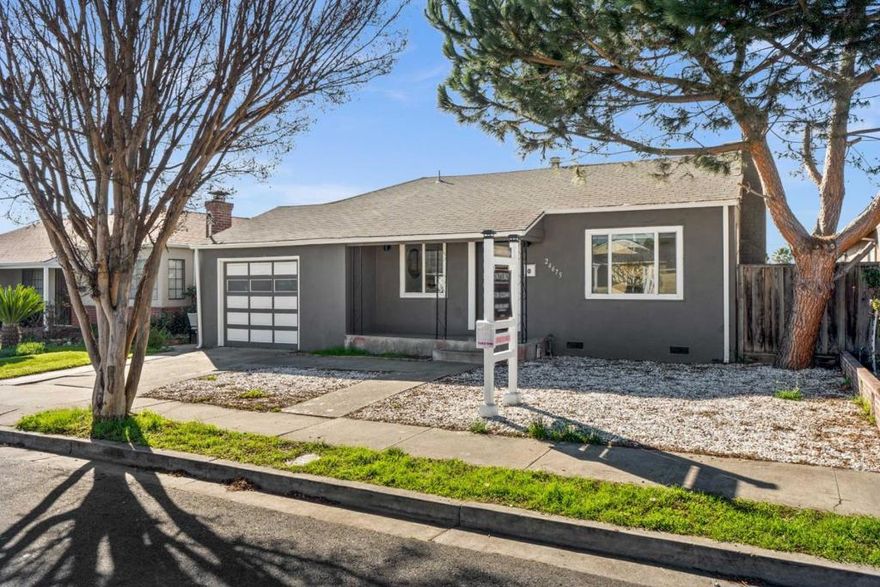 Welcome home to 24675 Joanne St! This beautiuful home has been fully renovated and upgraded, featuring a stunning Chef's Kitchen with new cabinetry, designer appliances and Granite countertops. The open formal dining and living room feature a wood burning fireplace and large windows, allowing for plenty of natural light. The spacious bedrooms feature recessed lighting and plenty of closet space. This home also features 3 fully renovated luxury bathrooms, a laundry/mud room area, Nest thermostat controls for heat and A/C, and more! The fourth bedroom currently features separate entry to the home, ideal for multi-generational housing or rental opportunities. The location for your new home is exceptional with easy access to highways 92 and 880 and minutes to Bart. You will love to call 24675 Joanne Street your new home. Welcome home!