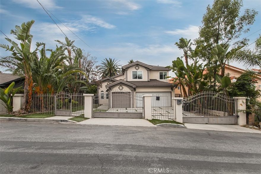 Stunning Gated Mediterranean home, South of the Boulevard, with large and lush green back yard. Enter through the glass and iron design front door and marvel at this beautifully remodeled 2 story abode. Inside, you’re greeted by the inviting formal living room and dining room with an open floor concept, high ceilings, plenty of natural light and recessed lights. Next to it is the cozy family room with stone fireplace and wet bar, tile flooring and a breakfast nook by the sliding doors leading to the back yard. The kitchen is spacious and boasts remodeled cabinets, stone counter tops and backsplash, tile floors and stainless steel appliances. The first floor is complete with a bedroom and a half bath. Upstairs, there are 3 en-suites. The master bedroom features vaulted ceilings, natural light, large walk-in closet and a spa like bathroom with a soaking tub and large shower. This gem offers a 3 car garage, mature greenery for privacy in the back yard and is in a wonderful neighborhood close to shopping and dining.