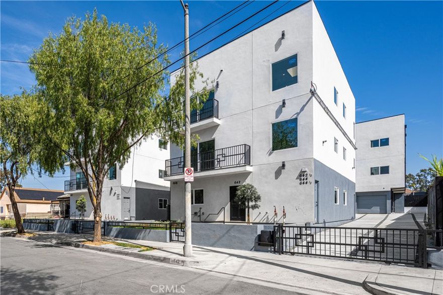 ** 1 month move in special** This is the TownHouse you've been waiting for:  Welcome to Boyle Heights: Brand NEW Construction 2025, never lived in Townhouse style featuring 1,932 of living sq ft- 6 large  Bedrooms & 4 bathrooms plus assigned 2 car surface parking spots. Quality construction-no expense spare, large functional kitchen with custom decorative backsplash glass throughout, water and scratch resistant flooring, stainless steel appliances, custom kitchen cabinets, two-toned interior, HVAC system, low voltage LED recessed lighting throughout. Located just around the corner from the 10 & 5 fwy which will connect you to all the other major freeways, these units provide convenient access to shops, restaurants and amenities such as the USC Medical Center, Keck Hospital, Mariachi Plaza, DTLA, Arts District, the Gold Line Soto station and everything else that Downtown Los Angeles has to offer. Call me to schedule a showing! This unit is an ideal floor plan for an extended multi generational family or a co-living roommate set up. Book your private showing today! ** 1 month move in special**