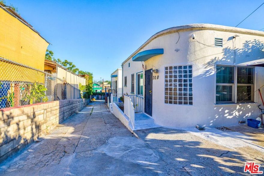 This income producing duplex in Echo Park consists of two detached units and presents a fantastic investment opportunity. It features a tenant-occupied front unit which provides immediate cash flow and a vacant back unit that is a blank canvas. The back unit has been taken down to the studs and is ready for your vision. The front unit offers reliable income with its one bedroom and one bathroom layout, while the back unit allows for significant renovation potential, ideal for savvy investors or flippers looking to maximize their return. The front unit has the same layout as the back unit, but the front unit is complete with reliable tenants. This property could become a positive cash flowing property once the back unit has been repaired and both units have tenants are market value. With separate entrances for privacy and a gated entry, this property is a prime opportunity to enhance your real estate portfolio. It is also located in a desirable neighborhood with strong rental demand. Don't miss out on the opportunity to secure this value-add property in the heart of one of the most up and coming neighborhoods of Los Angeles.