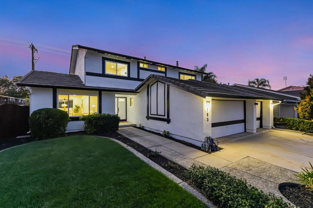 Fall in love the minute you walk inside this Blossom Valley Beauty! It features one of the best floor plans with a bright open-concept layout, that fills the home with natural light. The spacious living and dining areas flow seamlessly into the updated kitchen and family room, perfect for entertaining. It also offers a convenient downstairs bedroom ideal for guests, in-laws, or a home office. Enjoy new vinyl plank flooring, double-pane windows, fresh interior and exterior paint, and stylish finishes throughout. The chefs kitchen showcases white shaker cabinets, quartz counters with soft gray veining, and sleek black fixtures and lighting. From the kitchen and family room, take in views of the expansive 7,916 sq ft ideal for a backyard oasis or future ADU. Upstairs bedrooms are spacious, some with walk-in closets and beautiful neighborhood views. Bathrooms have been updated with modern touches. Also, includes a large laundry room, three-car garage, new landscaping, tankless water heater, and fire-resistant upgrades including (Sidco) panels and amber vents. Near Martial Cottle Park, VCHS Private, shopping, schools, and HWY 101/85/87. Perfect for move-up buyers seeking space, style, and a large lot with rooms to grow, move right in and experience Blossom Valley living at its best!