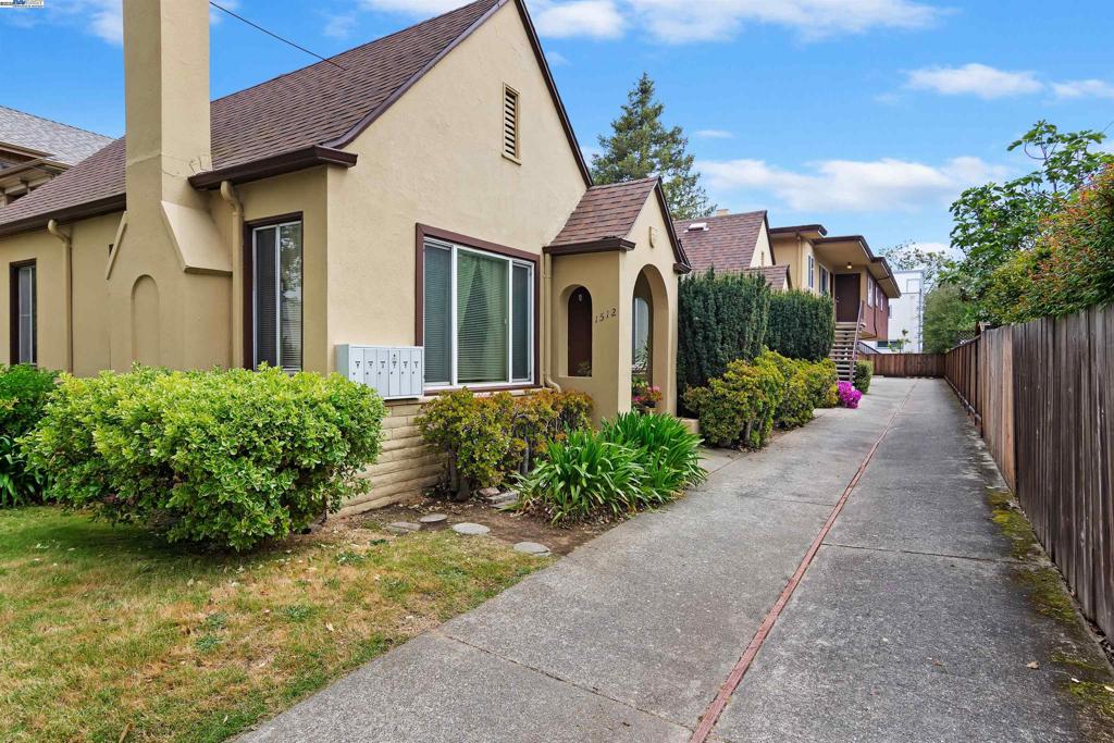 This spectacular 6-unit property is a true one of a kind. Amazing curb appeal with a beautiful Mediterranean style duplex towards the front of the lot and a 4-unit apartment building behind it. All of the units have been well taken care of and all have been updated in recent years (Unit A is the only one not updated). Great tenants in all of the units, almost all with current market rents. Plenty of parking with one designated space per unit. One unit is vacant and recently updated, so it's ready to be owner occupied or fill with the tenants of your choice. Mozart is a one block tree-lined street with lots of beautiful Victorians, an absolute prime Alameda location. Four of the units have two bedrooms and two of the units have one bedroom.