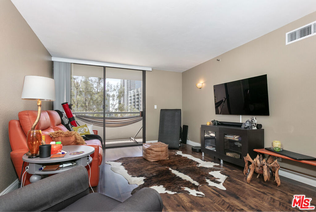 This 8th-floor residence at Skyline Condominiums sits on the quiet south side of the building, featuring unobstructed treetop city views and abundant natural light. Enjoy an upgraded kitchen, modernized bathroom, newer HVAC, and updated appliances and 3 very large closets all designed for a stylish, comfortable home. The building's resort-style amenities include 24-hour security, pool, two spas, fitness center, racquetball courts, BBQ area, community room, and guest parking. Rent includes water, trash, Spectrum TV, and internet, and this residence comes with a deeded parking space and storage! Located in South Park-widely considered the best area of Downtown LA-this home is across the street from Ralphs and FIDM, near a variety of dining options, major entertainment venues like LA Live and Crypto Arena, The Bloc, and offers quick freeway access for effortless commuting. Welcome home!