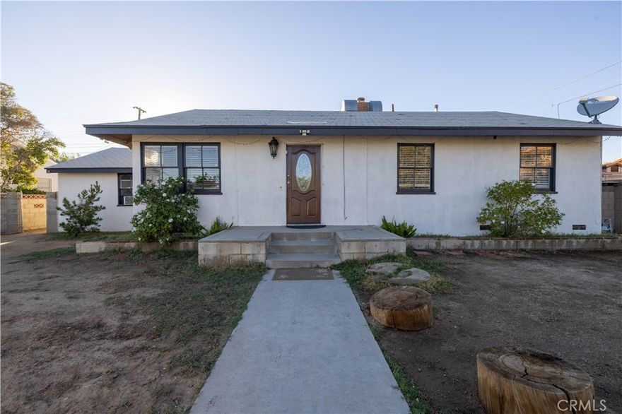 Welcome to this charming 3-bedroom, 2-bathroom home featuring an attached garage and a spacious fenced yard, front and back.  Enjoy plenty of outdoor space for entertaining, gardening, or relaxing with family.  Conveniently located close to Fwy, shopping center and move-in ready- this home offers comfort, functionality and great potential.  Don't miss this wonderful opportunity!