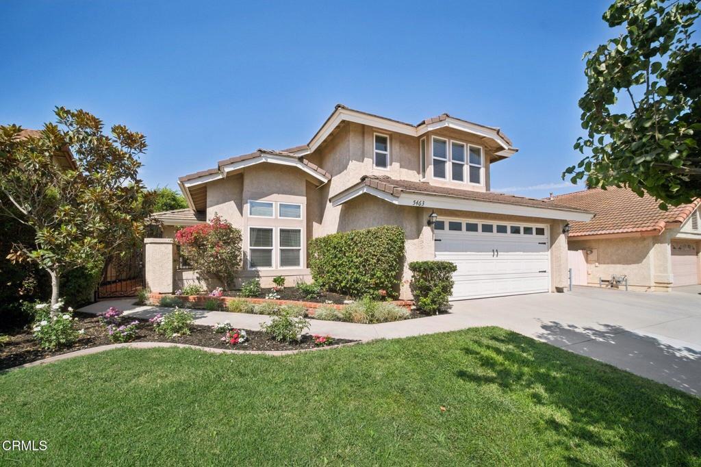 Welcome to this beautifully maintained 4-bedroom, 3-bath home in a sought-after Camarillo neighborhood. With new carpet and wood-like flooring throughout, this home offers a fresh and welcoming canvas for your personal style. The spacious living room is designed with entertaining in mind--there's room for gatherings, game nights, or simply relaxing in comfort.The family room flows seamlessly to the outdoor patio, perfect for indoor-outdoor living and weekend barbecues. Take a dip in the pool or lounge poolside while soaking up the Southern California sun. The kitchen is well-situated for convenience, adjacent to both the living and family areas, making mealtime easy whether you're prepping a quick snack or hosting guests.Upstairs, the primary bedroom offers a peaceful retreat along with ample space and natural light. Three additional bedrooms mean you'll have plenty of room for family, guests, or a home office. The attached two-car garage includes built-in cabinets to keep tools and gear organized--which means you may never lose that one wrench again.Located near Mission Oaks Dog Park, it's a dream for pet lovers and nature enthusiasts alike with walking trails nearby. Everyday conveniences are close at hand, with grocery stores around the corner and schools like Las Colinas, Tierra Linda, and Adolfo Camarillo High School all nearby. With a great blend of function and comfort, this home is ready for your next chapter. Come take a look--it may just be the easiest decision you make this week.