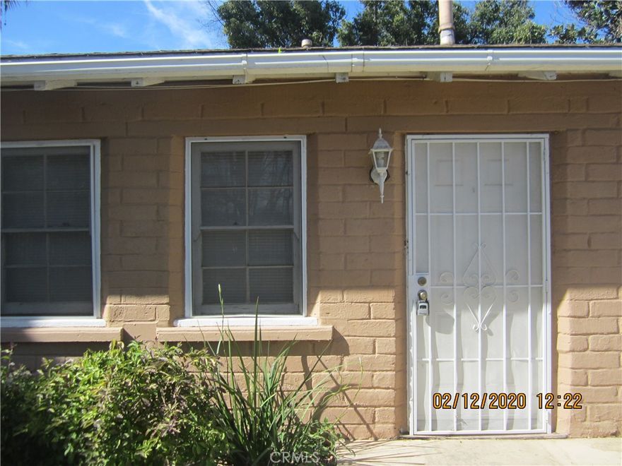 Affordable handyman's dream in the heart of the Highgrove area of Riverside.  Bring your paintbrush and your creativity to this cute little 2 bedroom 1 bath home. Wall heat and wall A/C.  Large lot with lots room for growth. Has Carport and lots of parking on site.  Lot is rectangular so note there is old cross fencing that could be removed.  Seller is selling AS-IS, and will be doing no repairs.  This opportunity at this price won't last. Get started now on your piece of the American dream!