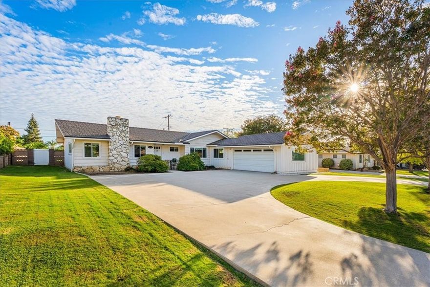 Welcome to a serene single level home located just moments from the renowned Los Coyotes Country Club. Situated on a private lot with over 15,200 square feet of land, offering ample space for entertaining.  Cool off on hot summer days in a private pool in the spacious green backyard.  The expansive circular driveway adds a touch of elegance while providing coinvent parking. 



This 1663 square foot three bedroom two bath home has great bones and a lot of potential.  Natural lighting shines through the home with spectacular views of the pool and vast backyard. 



Additional upgrades include dual pane windows, fireplace in the living room, and new carpet throughout. With central heating and A/C this home provides comfort year round.  Upgraded, durable roof known for its longevity.