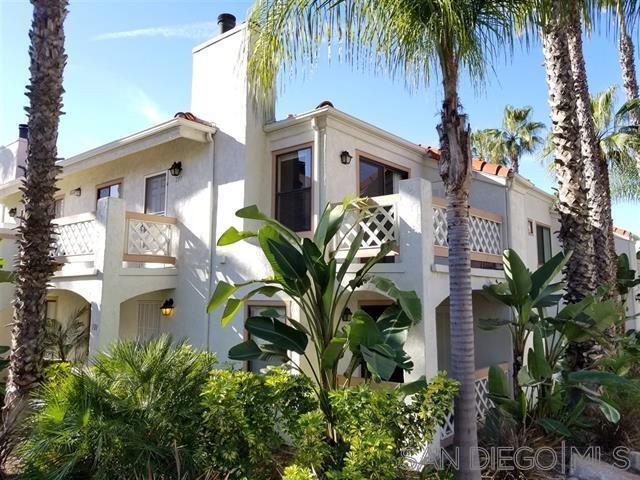 his beautiful upstairs 2 bedroom 2 bath condo overlooks the serene Casablanca landscaping. Spacious living room with fireplace and large patio. New painting interior. Upgraded kitchen counter top and cabinets. New Fridge. In unit laundry. This complex offers 4 pools & spas, clubhouse. 2 parking space. Great central location with easy HWY access, close to shopping and located in Poway school district.