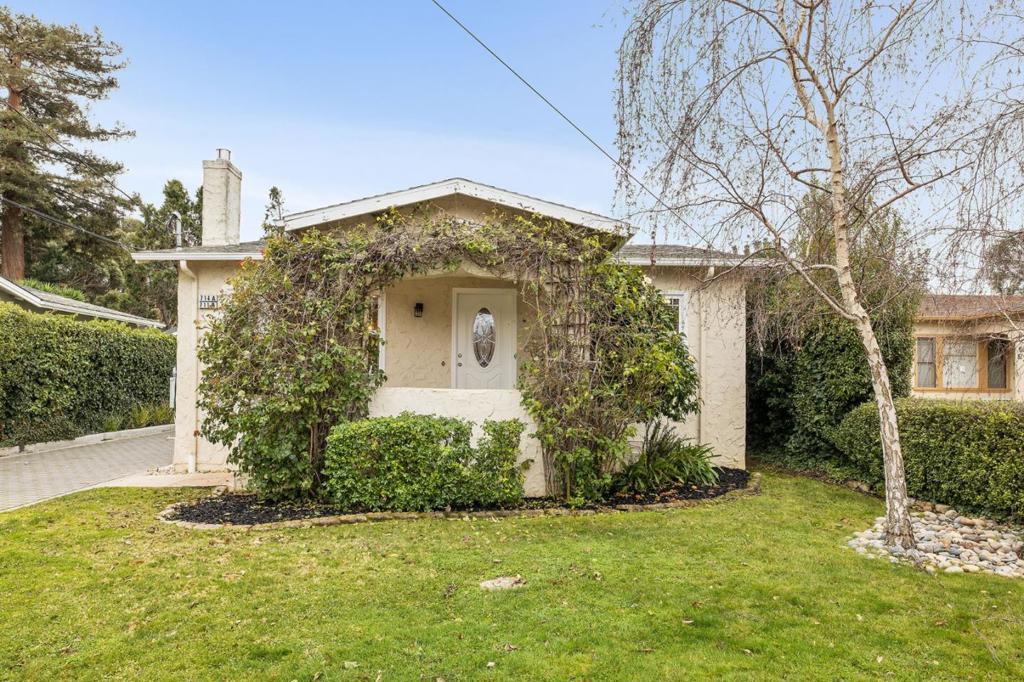Charming Burlingame Bungalow in excellent location near downtown, top rated schools, parks, CalTrain! Single level and completely renovated interior! All the character of yesteryear with modern day systems, finishes and fixtures. Large, inviting front porch, gleaming hardwood floors, period moldings and an abundance of natural light throughout! Spacious living room with gas fireplace and large picturesque window. Formal dining room. Bright and open kitchen, remodeled with stainless steal appliances, pantry cabinet, and stylish materials. Inside laundry area with washer/dryer included. Two generous bedrooms, two new bathrooms, including primary suite with large closet and walk in shower. Fresh paint inside and out; central heat; double paned windows; shutters; designer hardware; updated plumbing and electrical; and new drywall and insulation throughout. Oversized one car attached garage with additional storage. A Must See!