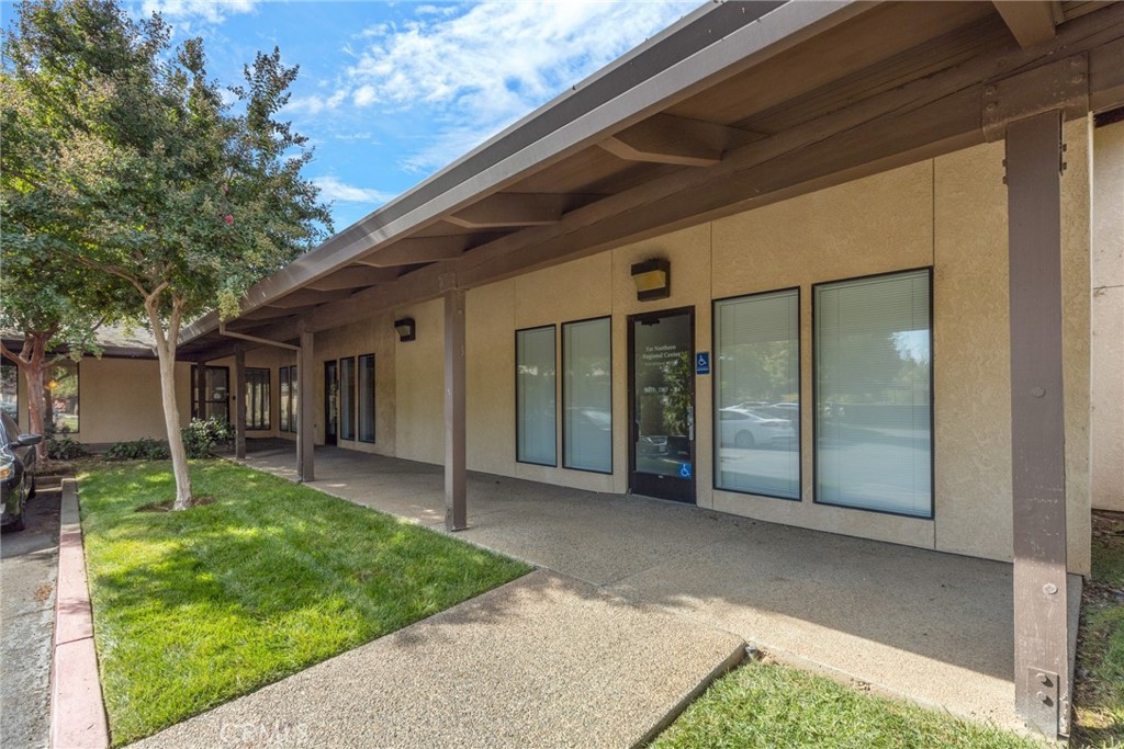 Located in the Chico Executive Park, this light and bright turnkey office suite consists of; a built in reception desk with waiting area, a large centralized bullpen with built-in desks, 5 ample size private offices and a large conference room, a file storage room (with floor to ceiling built in shelving), and a kitchenette, The subject property also boasts, mature landscaping with large shady trees, plenty of parking, and is also close to public transit. THIS LISTING EXPIRES JUNE 30, 2025.
