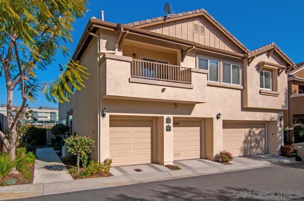 Highly sought after condo unit on Canterra community of Scripps Ranch. The end unit sits on best location in the complex with very bright natural settings and sunset views on the end of a Cul-de-sac with no neighbors above or below. Attached garage with assigned parking lot & all living areas in upstairs with nice open floor on one level. Newly painted interior, Brazilian cherry wood flooring, new carpet, durable tile, corian countertop and new SS appliance in the kitchen. All upgrades make this home move in ready.
