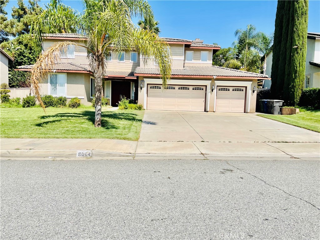 Welcome to 8004 Palm View Lane Riverside CA 92508, this 3,783 square feet space, 9,147 square foot Lot, year built 2001 was beautifully upgrade designed. There are 6 BEDROOMS, 4.5 BATHROOMS, 3 CAR GARAGE with ELECTRIC CHARGER, TILE ROOF, DOUBLE DOOR ENTRANCE, DUAL PANEL WINDOWS, SHUTTER WINDOW BLINDS, PAID-OFF SOLAR, FREE-HOA. An open-concept kitchen featuring ample storage, GRANITE COUNTERTOPS with FULL BACKSPLASH, ISLAND is perfect to entertain the family. The MAIN BEDROOM has a nice en SUITE with DUAL SINKS, VANITY, and DOUBLE WALK-IN CLOSETS. The 5th and 6th BEDROOMS DOWNSTAIR having THEIR OWN BATHROOMS. The backyard is perfect year round with the California weather. Located in Riverside, this home is perfectly situated by shopping plazas, town centers, parks, schools, and the University of California, Riverside (UCR). Make this Turnkey Home for You and Your Family now!